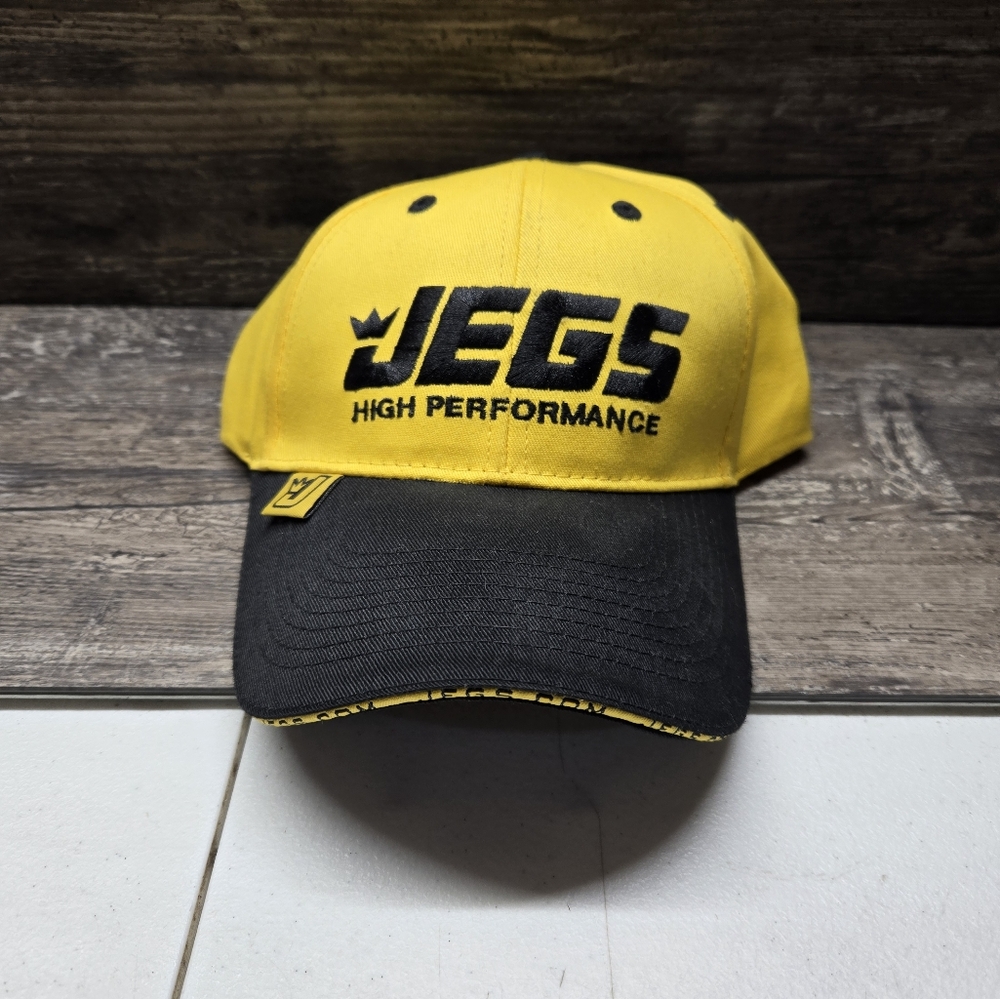 NEW JEGS HIGH PERFORMANCE CAR RACING PARTS MUSTANG FORD TRUCK ADJUSTABLE HAT CAP